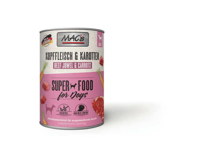 Mac's Humide à la viande bovine & carotte pour chien - 800g