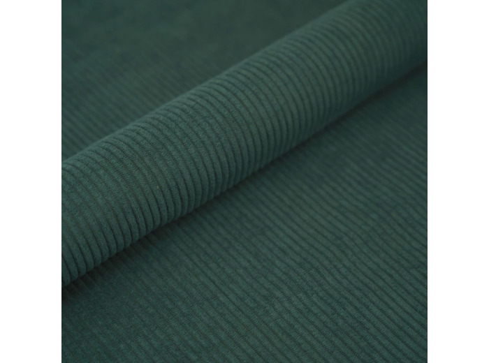 Velours cotelé cord vert anglais 205.21 laize 142cm 45000 tours
