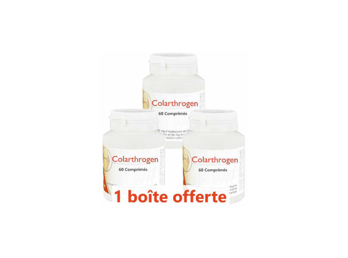 Lot de 3 Colarthrogen Collagène marin Acide hyaluronique 3x60 comprimés