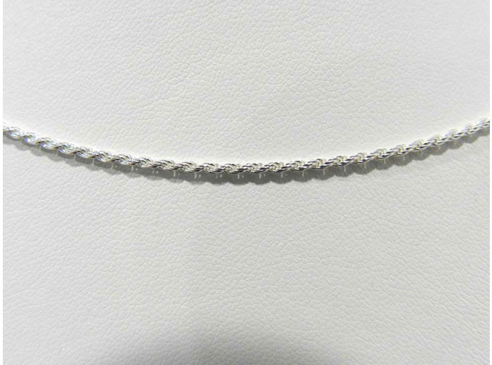 Chaîne en Argent 925 - 50cm- Maille TORSADEE