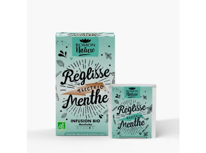 TISANE REGLISSE MENTHE 16X1,8G Romon Nature