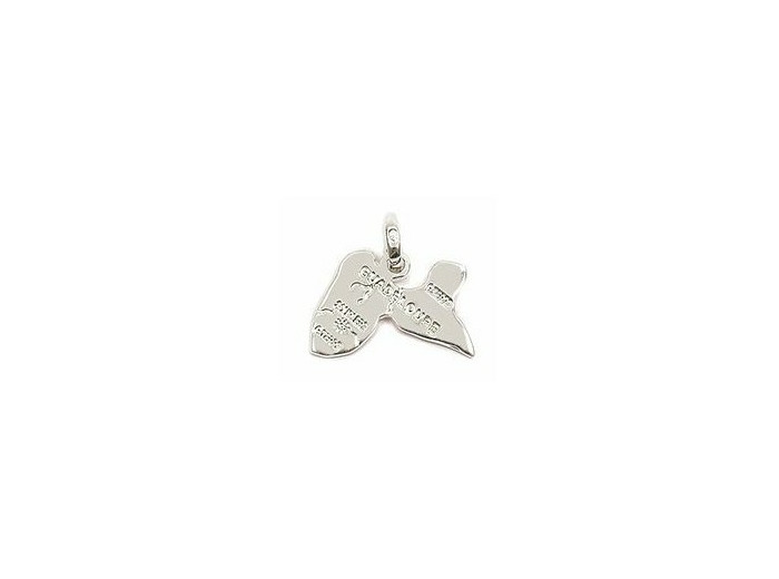 Pendentif en Argent 925 - CARTE GUADELOUPE 20mm