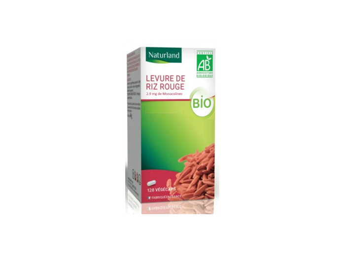 Levure de riz rouge bio 120 gélules 4 mois de cure