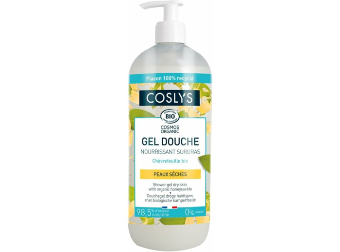 GEL DOUCHE NOURRISSANT CHEVREFEUILLE 1L Coslys - Bulle de satin