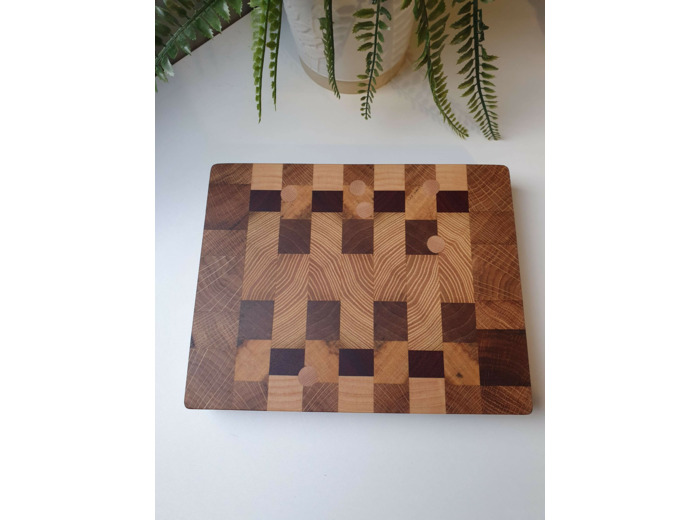 Petite planche à découper façon "billot de boucher"