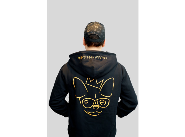 Veste à capuche zippée Oh la la Chihuahua – Jean-Marc Généreux