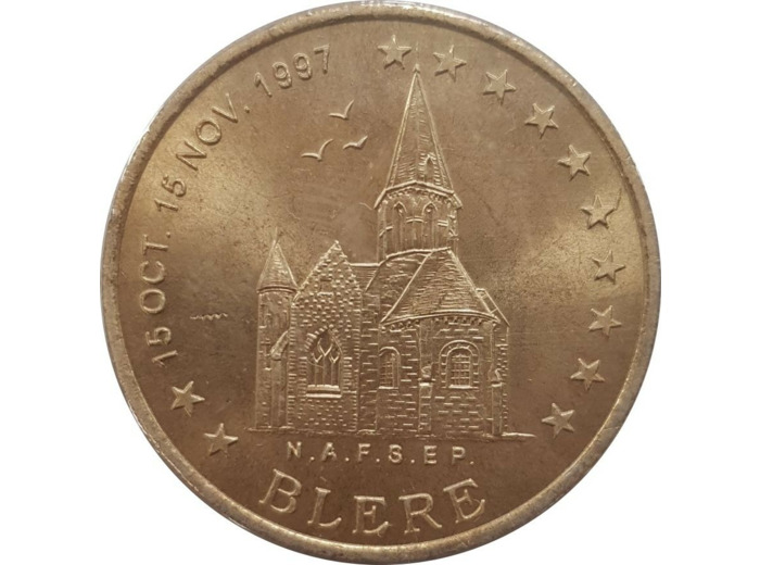 1 EURO DE TOURS ET DE TOURAINE BLERE DU 11 OCT. 11 NOV. 1997 SUP-