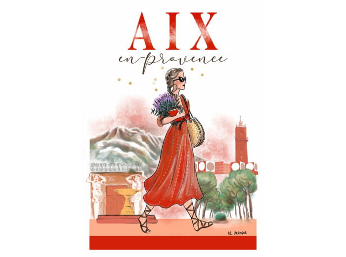 Aix - affiche, carte