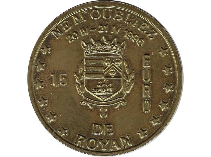 EURO TEMPORAIRE 1.5 EURO DE ROYAN 1996 UNC