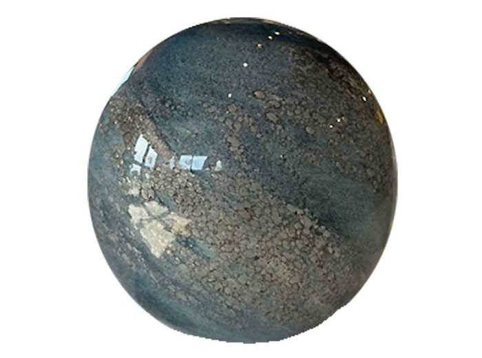 Lampe boule led Galaxie verre bleu clair 14x14x14cm