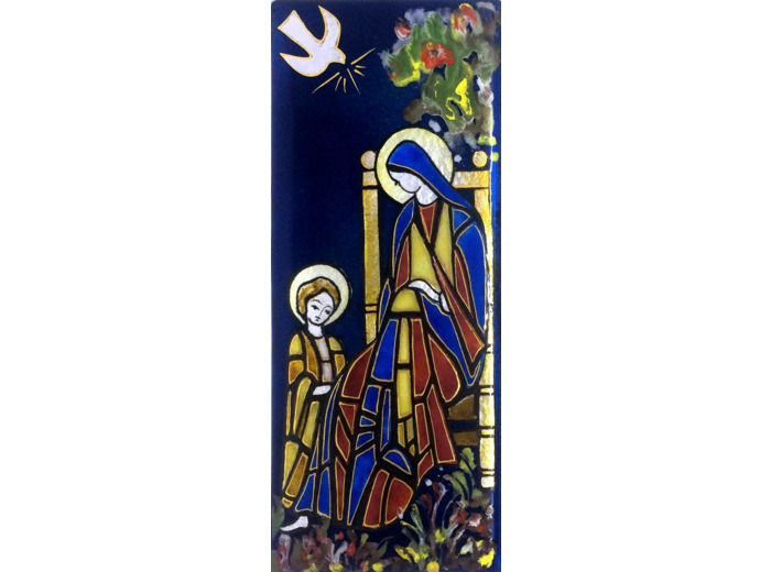 Vierge en majesté 15,5X6,5cm - EMAUX DU LIBAN