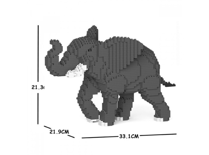 ELEPHANT TROMPE LEVEE DE CHEZ JEKCA (BRIQUES) BOITE NEUVE