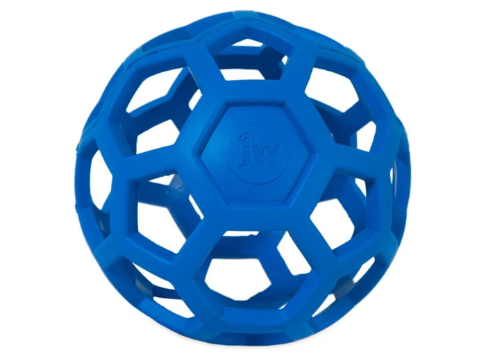 Balle pour chien JW Hol-ee Roller Bleu - Jouet multifonction