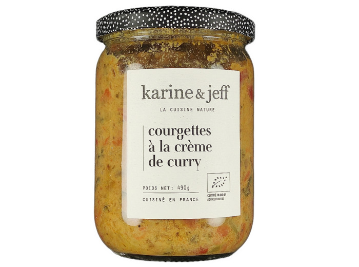 Courgettes à la Crème de Curry 440g Bio