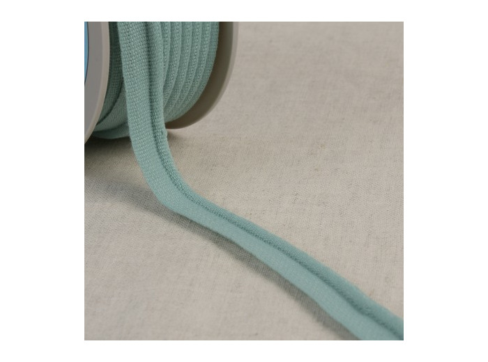 Simple passepoil 519 VERT BLEU C101 9mm 100%polyester le mètre 519C101