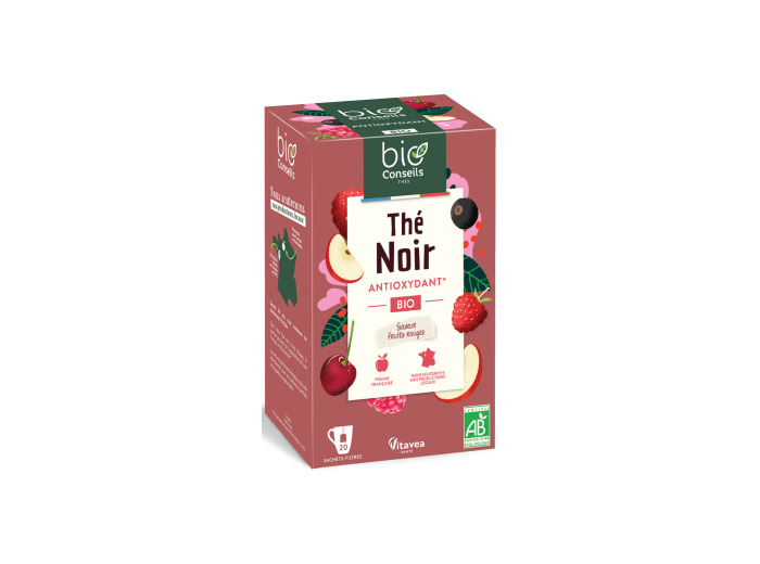 Thé Noir Fruits Rouges bio 20 sachets