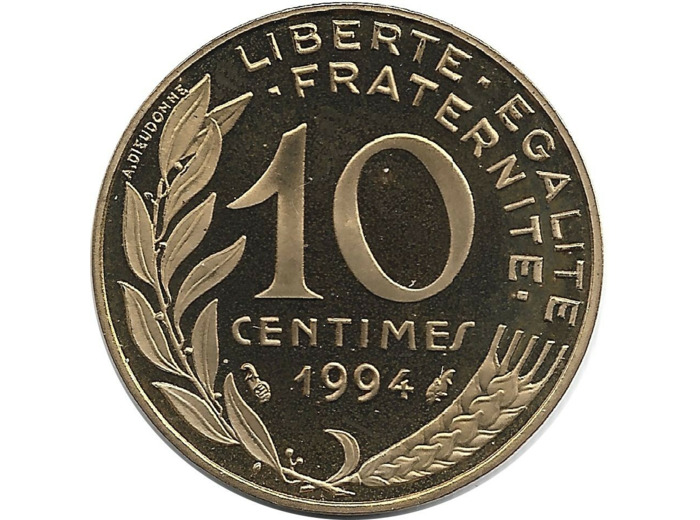 FRANCE 10 CENTIMES LAGRIFFOUL 1994 BE