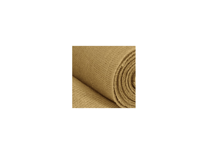 Toile jute CS425 425gr/m2 laize 190cm 100% jute le mètre (ou en rouleau de 50m)