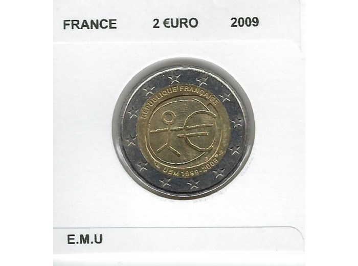 France 2009 2 EURO E.M.U COMMEMORATIVE SUP