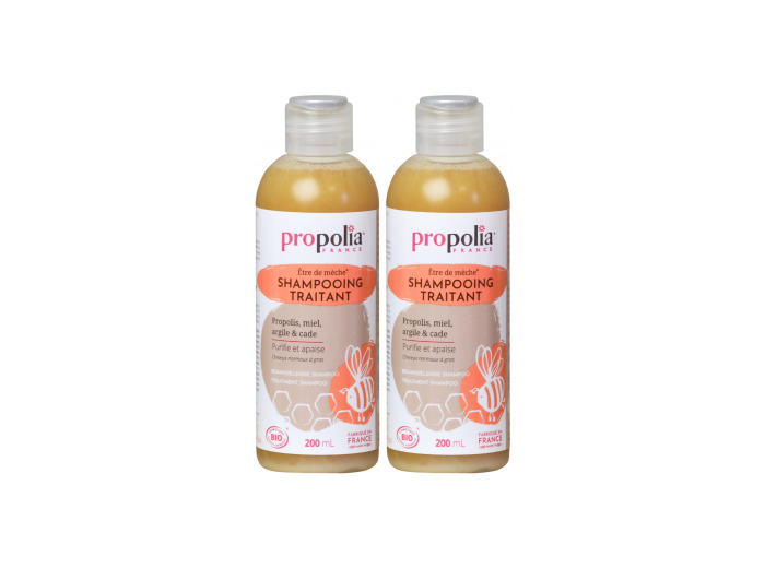 Lot de 2 shampoing traitant Propolis miel argile cade 2 x 200ml