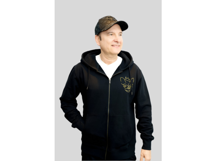 Veste brodée à capuche zippée Oh la la Chihuahua – Jean-Marc Généreux