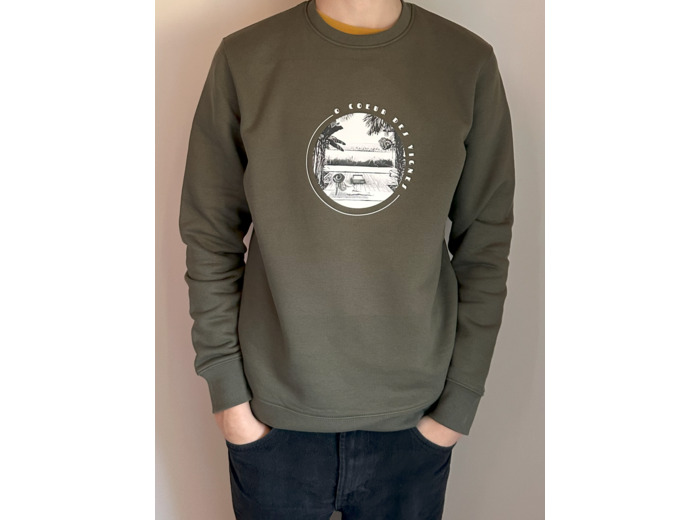 Sweat col rond mixte Big logo