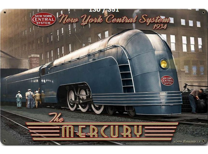 Plaque Métal Vintage – The Mercury – 20 x 30 cm