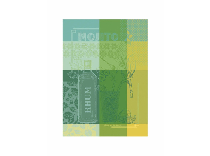 Torchon MOJITO MENTHE Garnier-Thiebaut