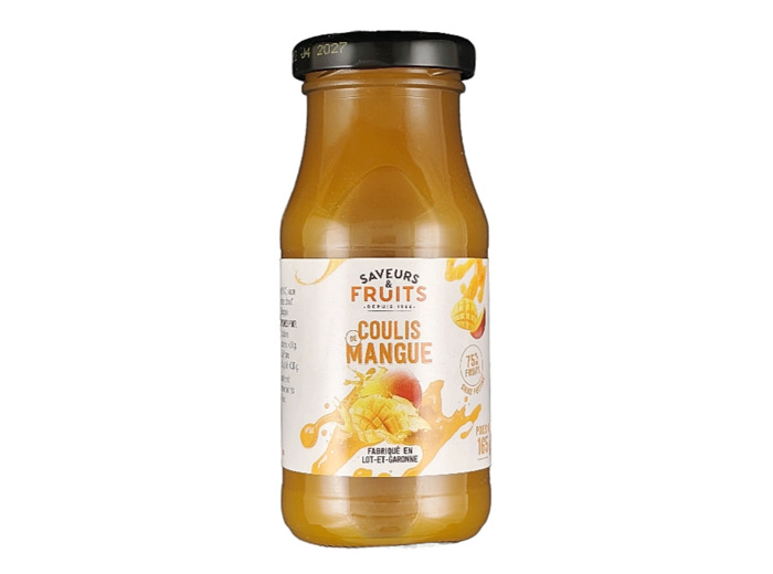Coulis Mangue 75% Fruits 165g Bio