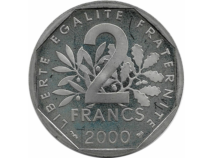 FRANCE 2 FRANCS ROTY 2000 BE