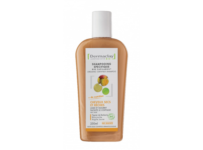 Shampoing bio a l'argile-Cheveux Secs & RÊches-250ml-Dermaclay