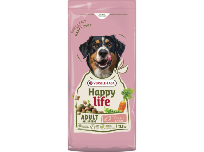 Croquettes Happy Life Adulte Agneau - 12.5KG