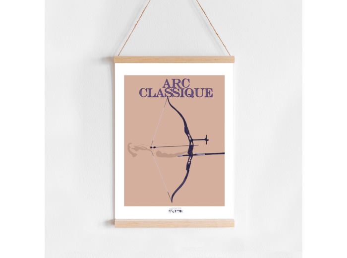 Affiche de tir à l'arc "'Arc classique"