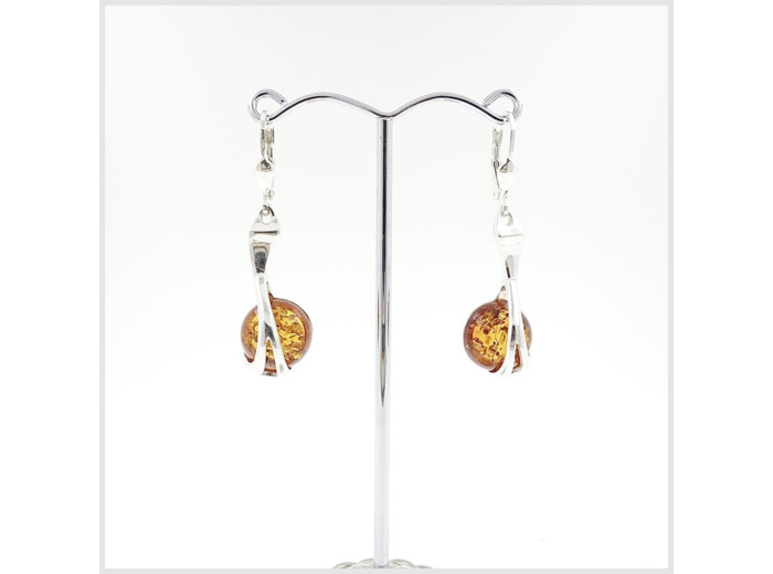 Boucles d'oreilles Ambre