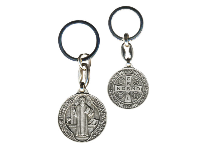 Porte-Clefs Saint Benoît en Métal 38mm