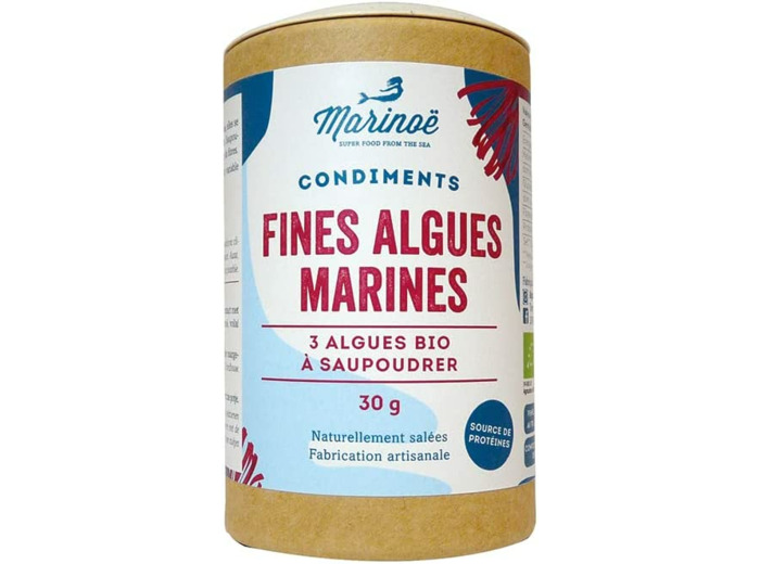 Fines algues marines paillettes 30g Marinoë