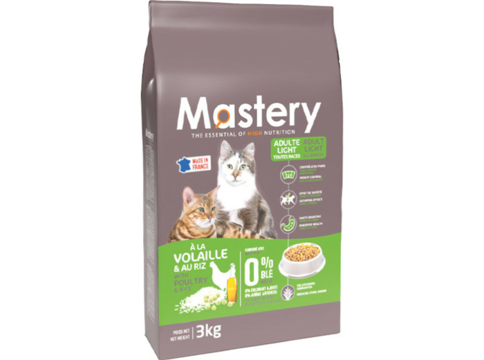 Croquettes Mastery pour chat adulte stérilisé - 2 tailles