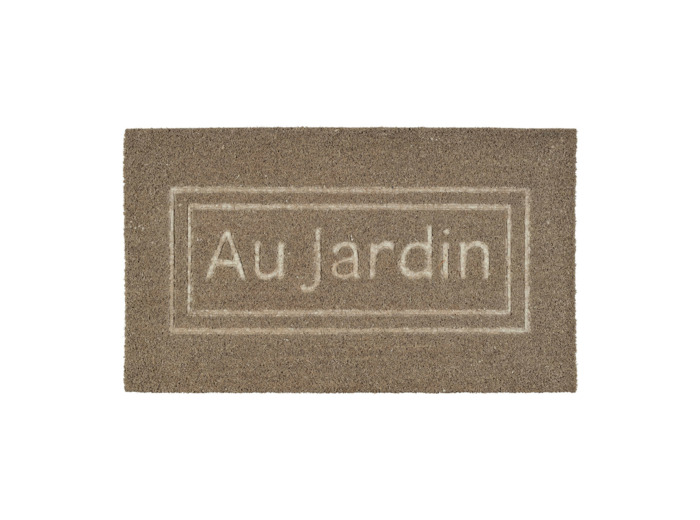 Paillasson au jardin marron coco 73x43x73cm