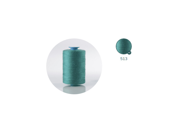 ZX 35 - 513 CELADON FIL À COUDRE 100% POLYESTER TRÈS RÉSISTANT bobine 500m