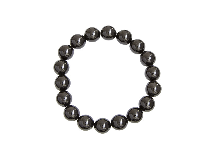 Bracelet en tourmaline noire 10 mm