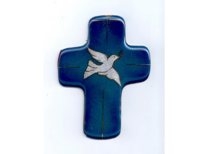 Croix ESPRIT DIVIN 11,3x8,3cm - EMAUX DU LIBAN