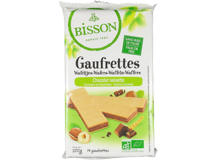 Gaufrettes au Chocolat Noisette 200g Bio