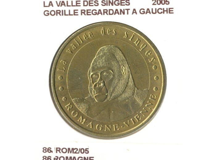 86 ROMAGNE LA VALLEE DES SINGES GORILLE REGARDANT A GAUCHE 2005 SUP-