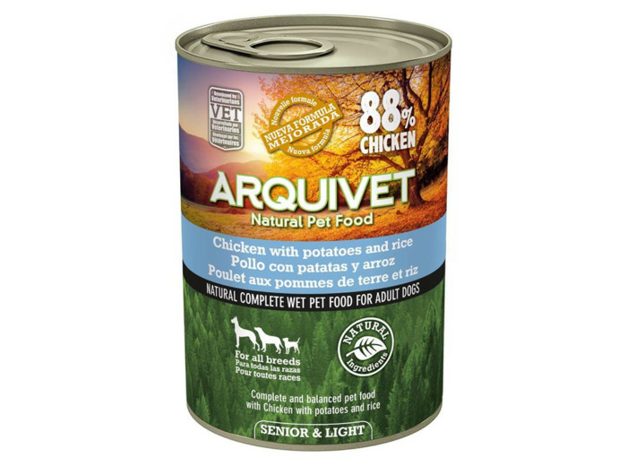 Poulet aux pommes de terre et riz, pour Senior/Light - 400g