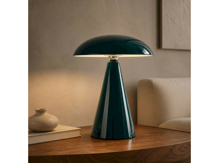 Lampe à Poser Led Orlando vert canard 16x16x21cm
