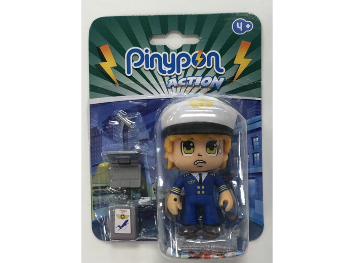 FIGURINE PILOTE D'AVION de chez PINYPON ACTION