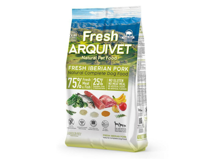 Croquettes Arquivet "Fresh Farm" au Porc pour Chien Adulte - 2.5KG
