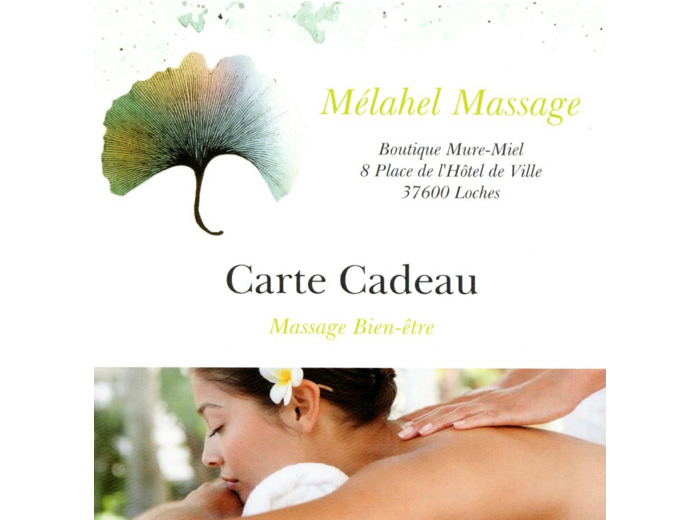 Carte cadeau massage Suédois - 1h