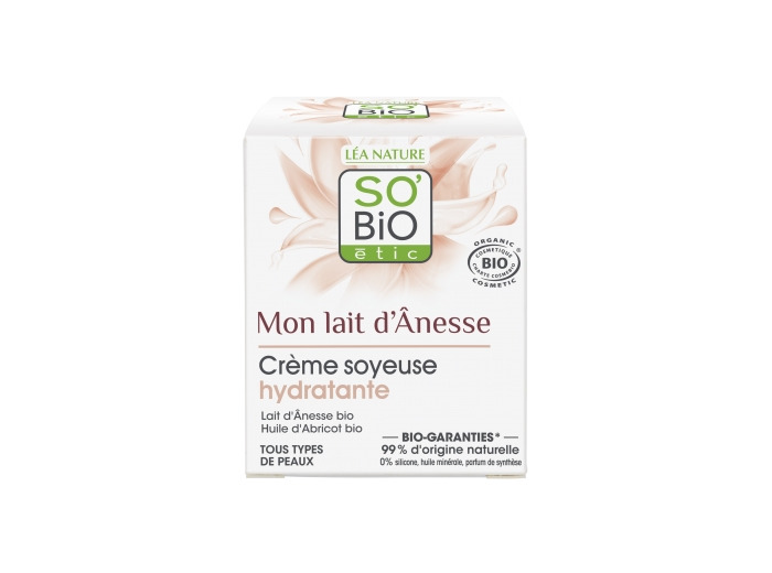 Crème soyeuse hydratante au lait d'anesse 50ml