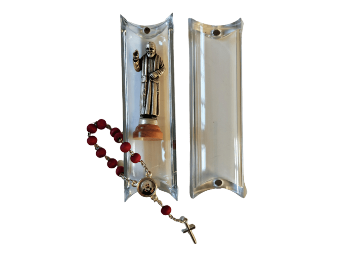Coffret Statue + Dizainier - PADRE PIO